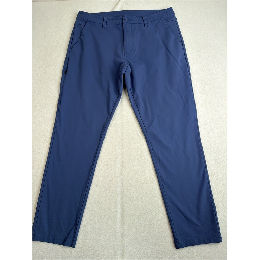 BYLT Pants Mens 38 Premium Basics Everyday 2.0 Slim Fit Blue Stretch EUC